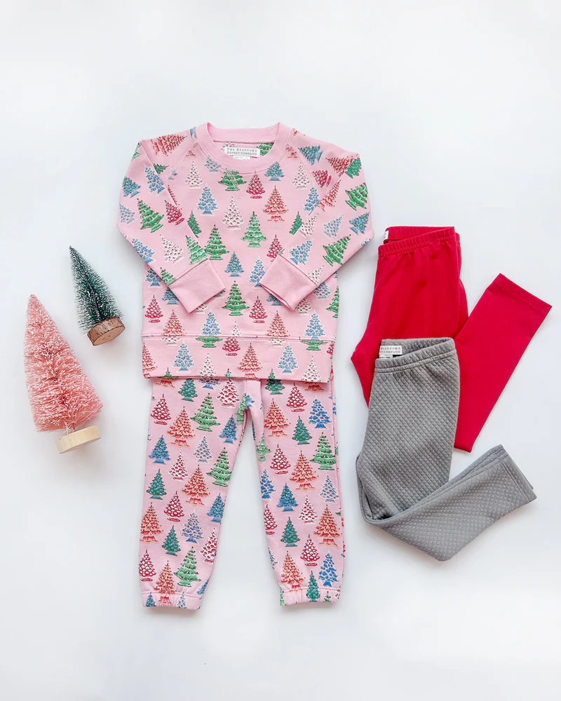 Gates Sweeney Sweatpant - Hamptons Hot Pink with Worth Avenue White St | The Beaufort Bonnet Company