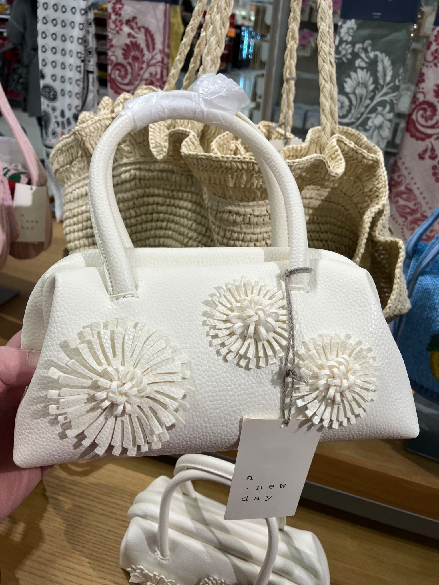 So cute for spring 🤍 This mini bag from A New Day is the perfect little statement piece 🌼👜(Only $20)

#LTKootd #LTKU #LTKSeasonal