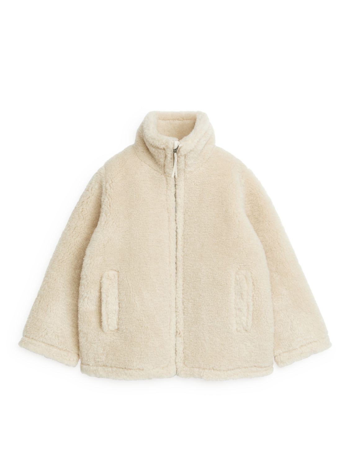 Fluffy Pile Jacket - White | ARKET (US&UK)