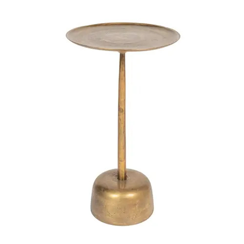 Storied Home Vintage Aluminum Side Table, Antique Brass Finish at Nordstrom | Nordstrom