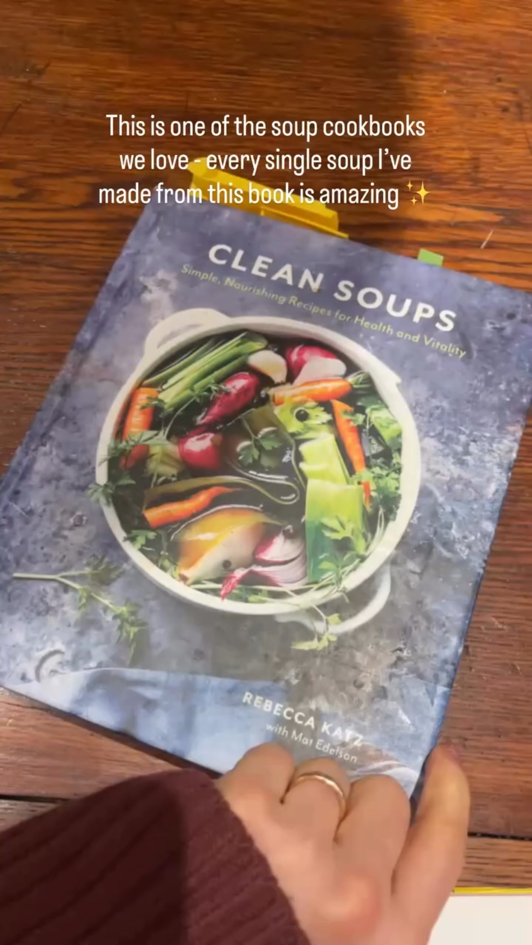 This is one of the soup cookbooks we love - every single soup I’ve made from this book is amazing ✨