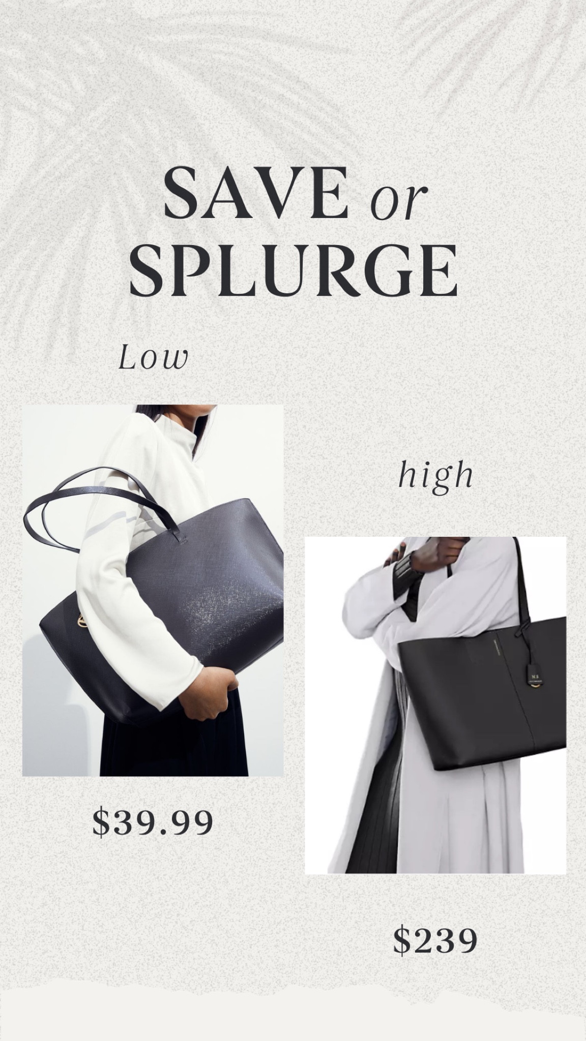 Save or splurge, fashion choices,Maison de Sabre, luxury brand, designer handbag, heart-shaped purse, studded details, high-fashion accessory, exclusive design, high-end style, investment piece, H&M, high street brand, affordable fashion, budget-friendly option, heart purse, trendy accessory, chain strap, everyday wear, fashionista's choice, fashion comparison, value for money, style on a budget, aspirational fashion, contemporary design, elegant style, fashion statement, wallet-friendly style, cost-effective elegance, trendy vs. timeless, Black tote bags, versatile handbags, daily essentials carrier, leather totes, minimalist bag design, high-end fashion brands, budget-friendly options, spacious interior, sturdy handles, chic everyday bag, work-appropriate accessory, casual outing handbag, designer label tote, high-street fashion choices, staple fashion items, essential wardrobe accessory, stylish storage solution, professional attire complement, modern urban look, understated elegance, investment pieces, cost-effective fashion choices, quality versus affordability, luxury fashion, accessible style, contemporary bag designs, classic black accessory


#LTKbeauty #LTKstyletip #LTKSeasonal