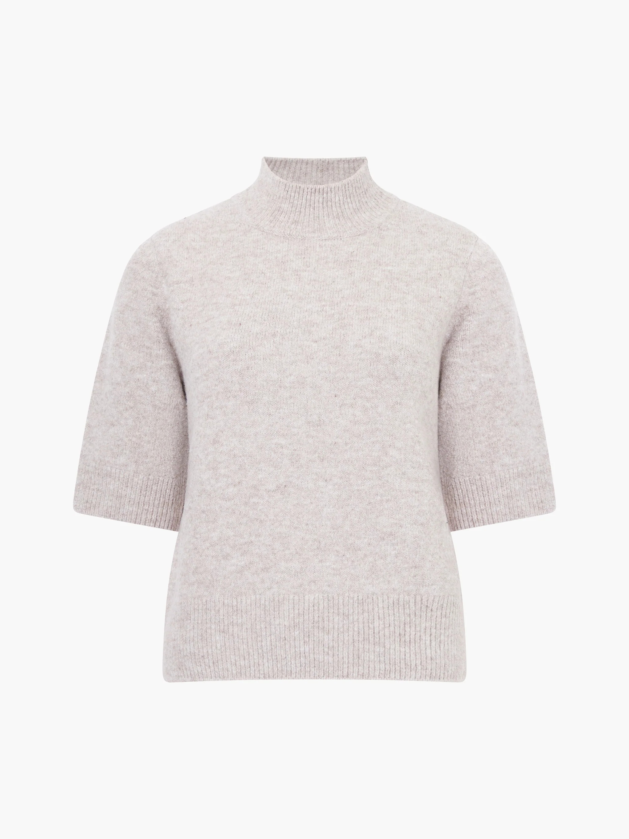 Kezia Recycled Short Sleeve Mock Neck Jumper | French Connection (UK)