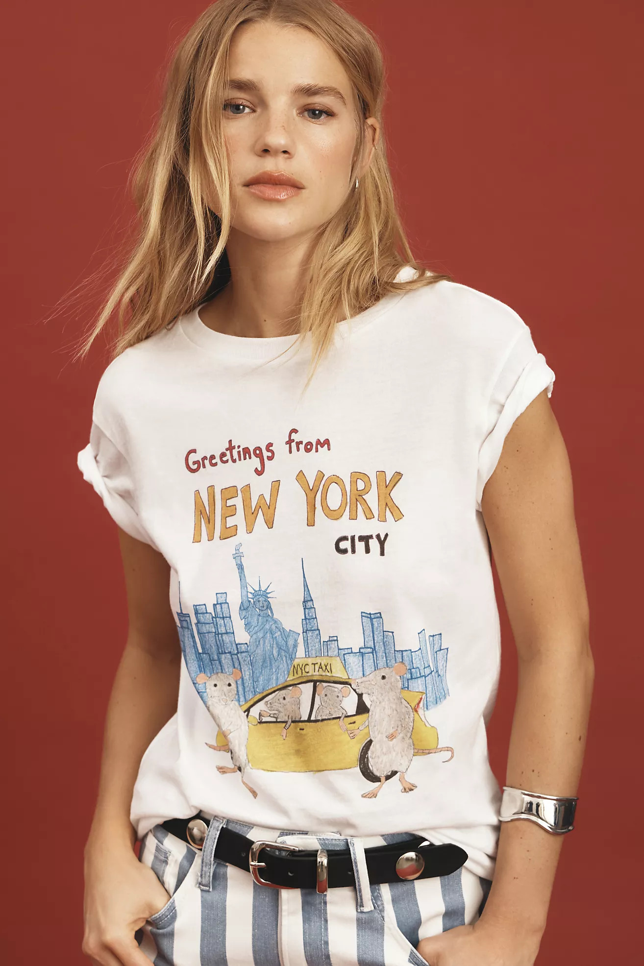 Unfortunate Portrait Greetings from New York Graphic Tee | Anthropologie (US)