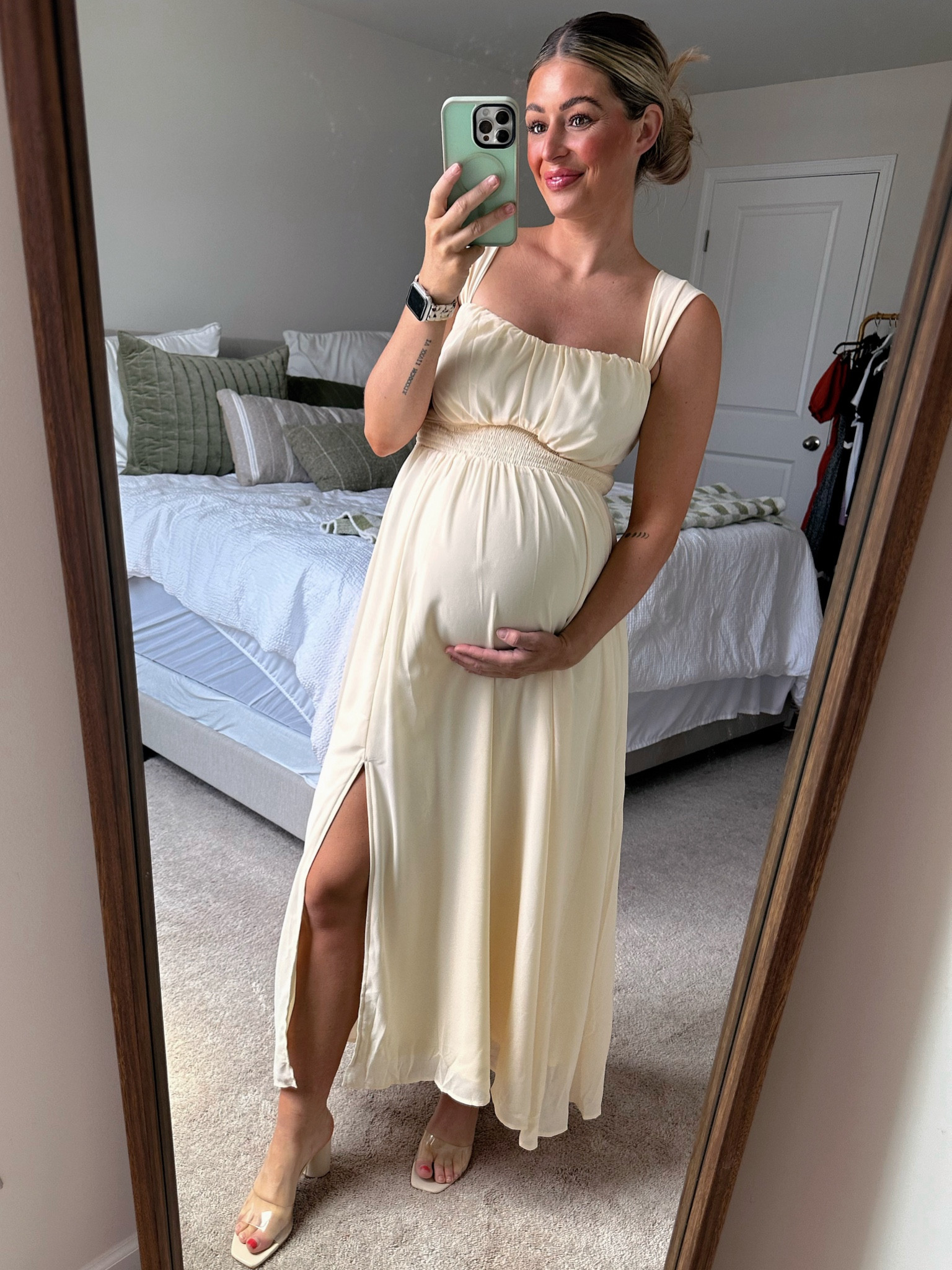 Bump friendly dress! Wearing a small. Currently 30 weeks pregnant, 154 lbs and 5’4! 

Spring dress, summer dress,
Wedding Guest Dress, summer dress, floral dress, vacation dress, resortwear, maxi dress, flowy dress, long dress, midi dress, pastel dress, brunch dress, bridal shower dress, baby shower dress, pink dress, yellow dress, green dress, white dress, orange dress, spring colors, blue dress, purple dress, dress with slit, ruffle dress, one shoulder dress, short sleeve dress, off the shoulder dress, dress with ruffles, girly dress, Hello Molly dress, floral gown, cutout dress, strappy dress, pink floral dress, purple floral dress, green floral dress, white floral dress, blue floral dress, purple floral dress, flower dress, white floral dress, best sellers, lightweight dress, warm weather dress, church dress, bump friendly, spring looks, spring fashion , outfit inspo, bump fashion, maternity fashion, pregnancy, mom outfit, mom style , everyday outfit, maternity style, maternity outfit, pregnant outfit , bump fit, comfortable fashion, fashion over 30, pregnancy style, ootd, outfit of the day, medium size fashion, affordable outfit, casual style, casual outfit, amazon fashion, amazon fashion finds, amazon must haves 

#LTKU #LTKBump #LTKWedding