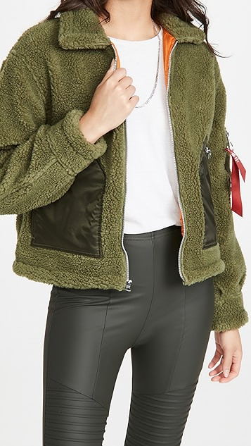 Cropped Sherpa Utility Jacket | Shopbop