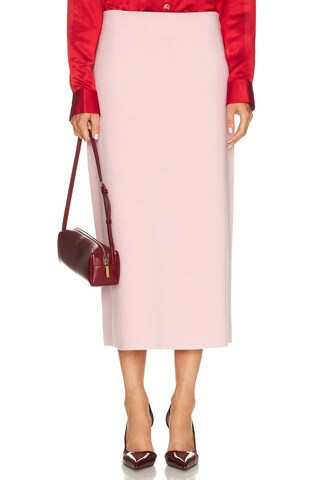 KHAITE Patri Skirt in Pink | FWRD 