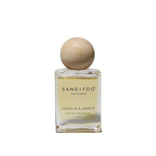 Sand + Fog Vanilla and Amber Perfume Oil, 1.7 fl oz, Roll-on Applicator | Amazon (US)