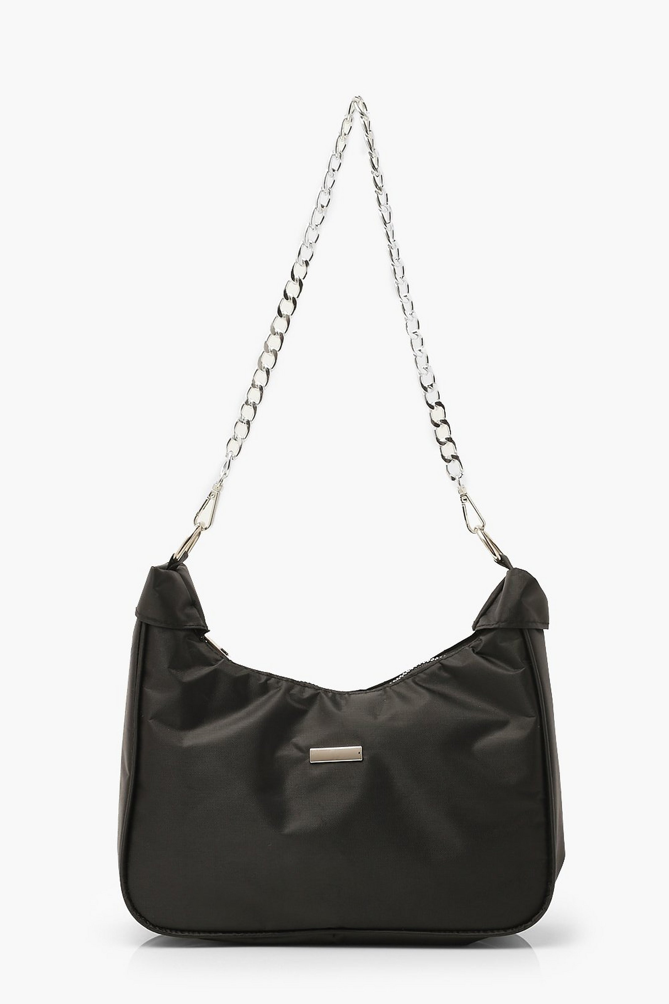 Nylon Chain Strap Under Arm Bag | Boohoo.com (US & CA)