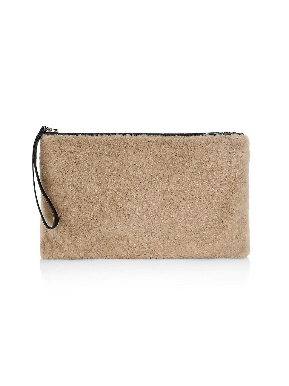 Shearling Zipper Clutch | Saks Fifth Avenue