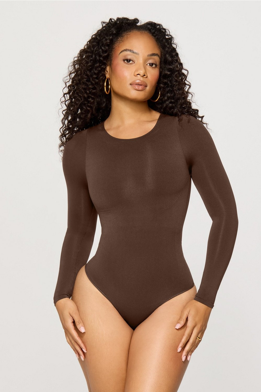 Nearly Naked Shapewear Long Sleeve Bodysuit | Fabletics