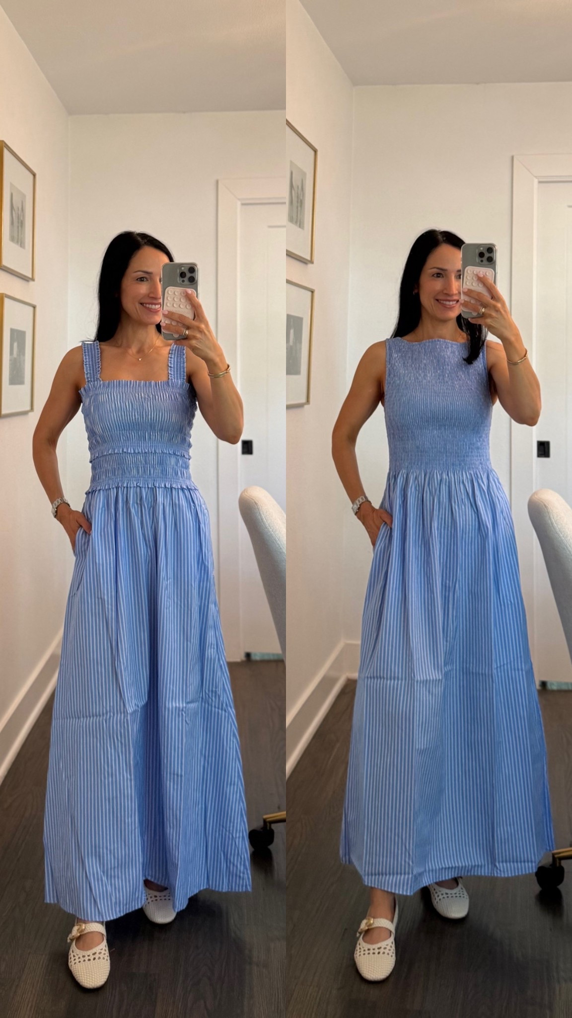 New! Hill house dresses I ordered love both styles! Wearing xxs in both. I think hh runs big, size down 💙

#LTKOver40 #LTKPetite #LTKSeasonal