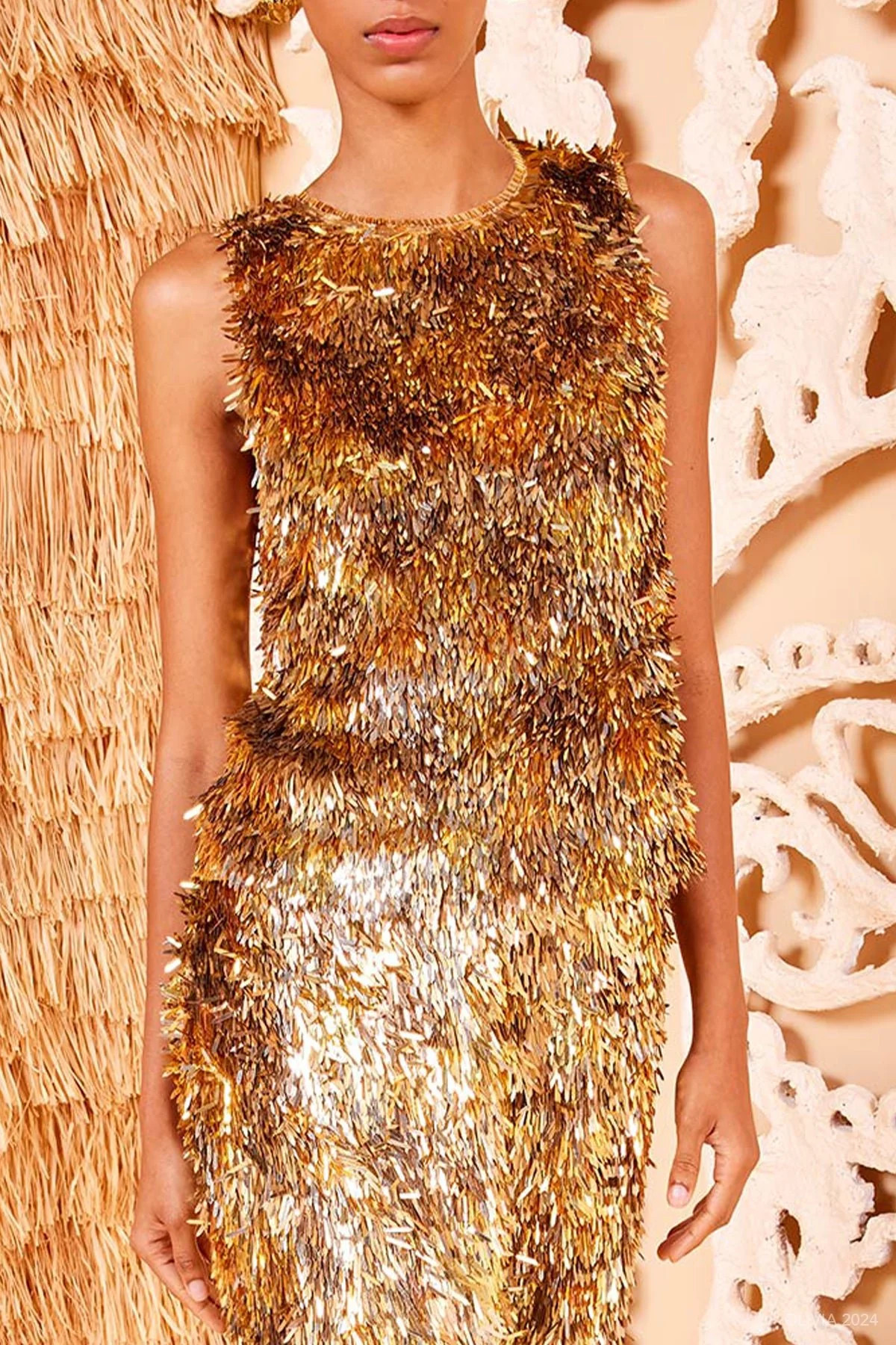 Beatriz Top in Gilt | Shop Olivia