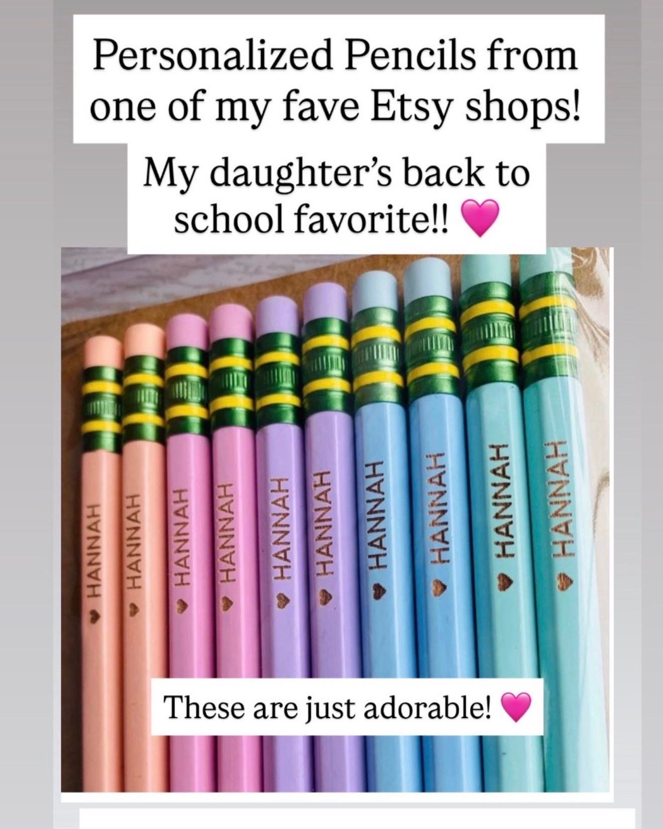 Cutest personalize pencils for back to school

#LTKKids