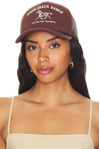 Gigi Pip Saddleback Ranch Trucker in Brown from Revolve.com | Revolve Clothing (Global)