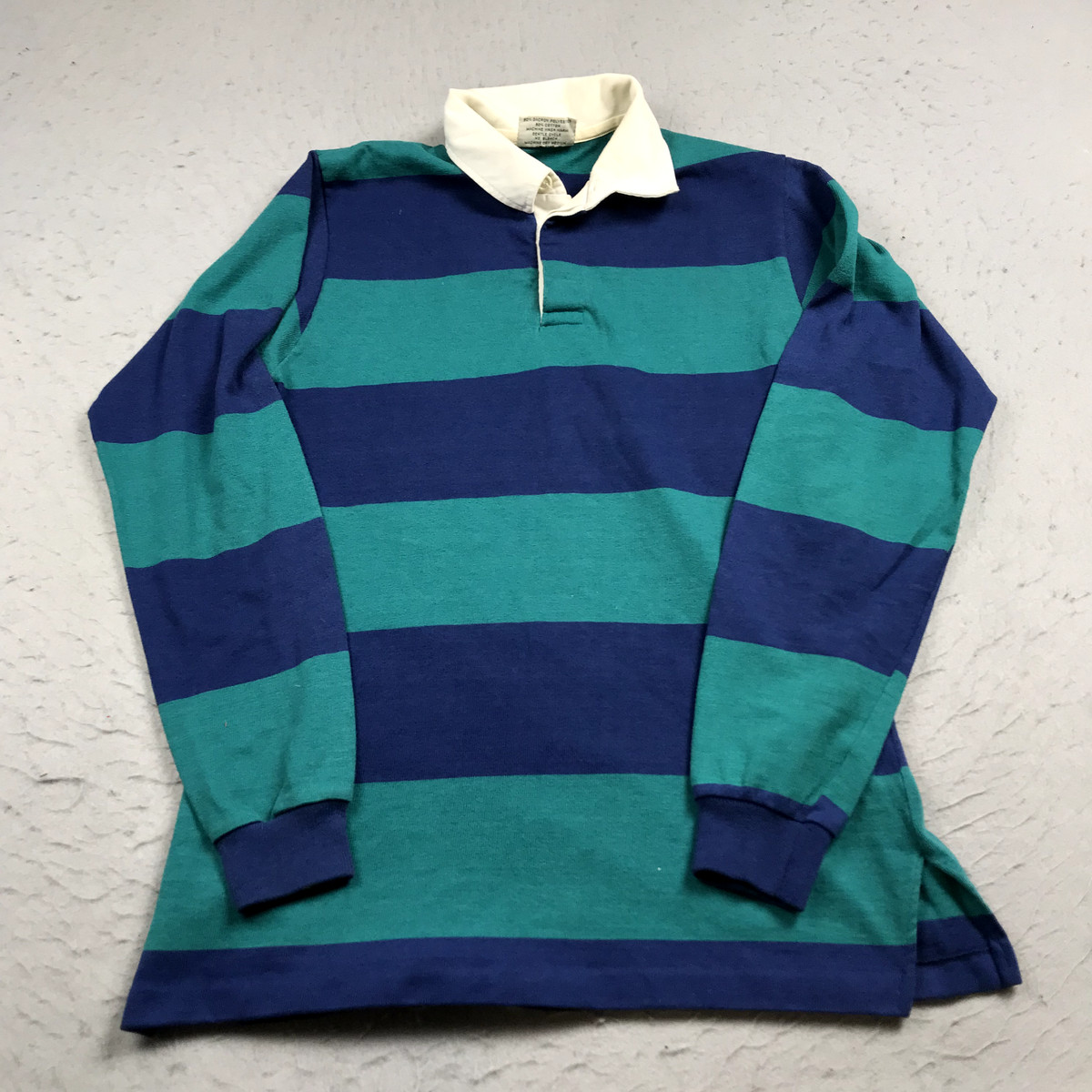 VINTAGE Rugby Shirt Mens Medium Blue Striped American Eagle Polo Made USA 90s  | eBay | eBay US