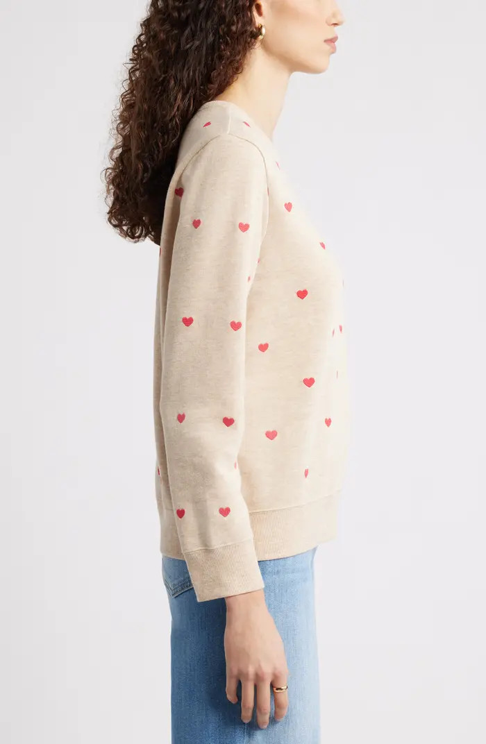 Embroidered Heart Sweatshirt | Nordstrom