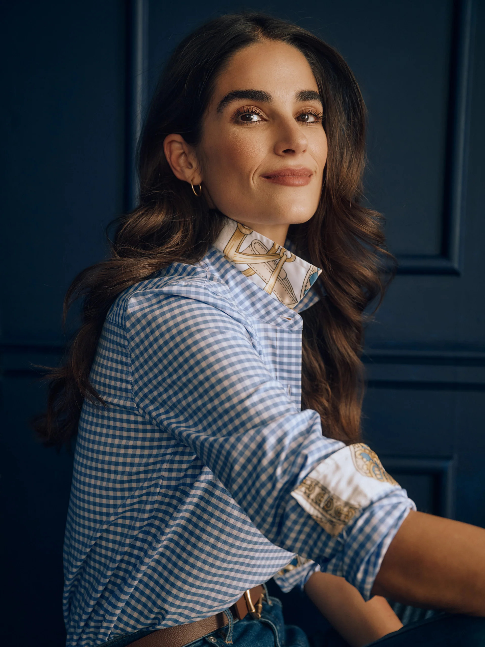 Lois Shirt in Gingham | J.McLaughlin