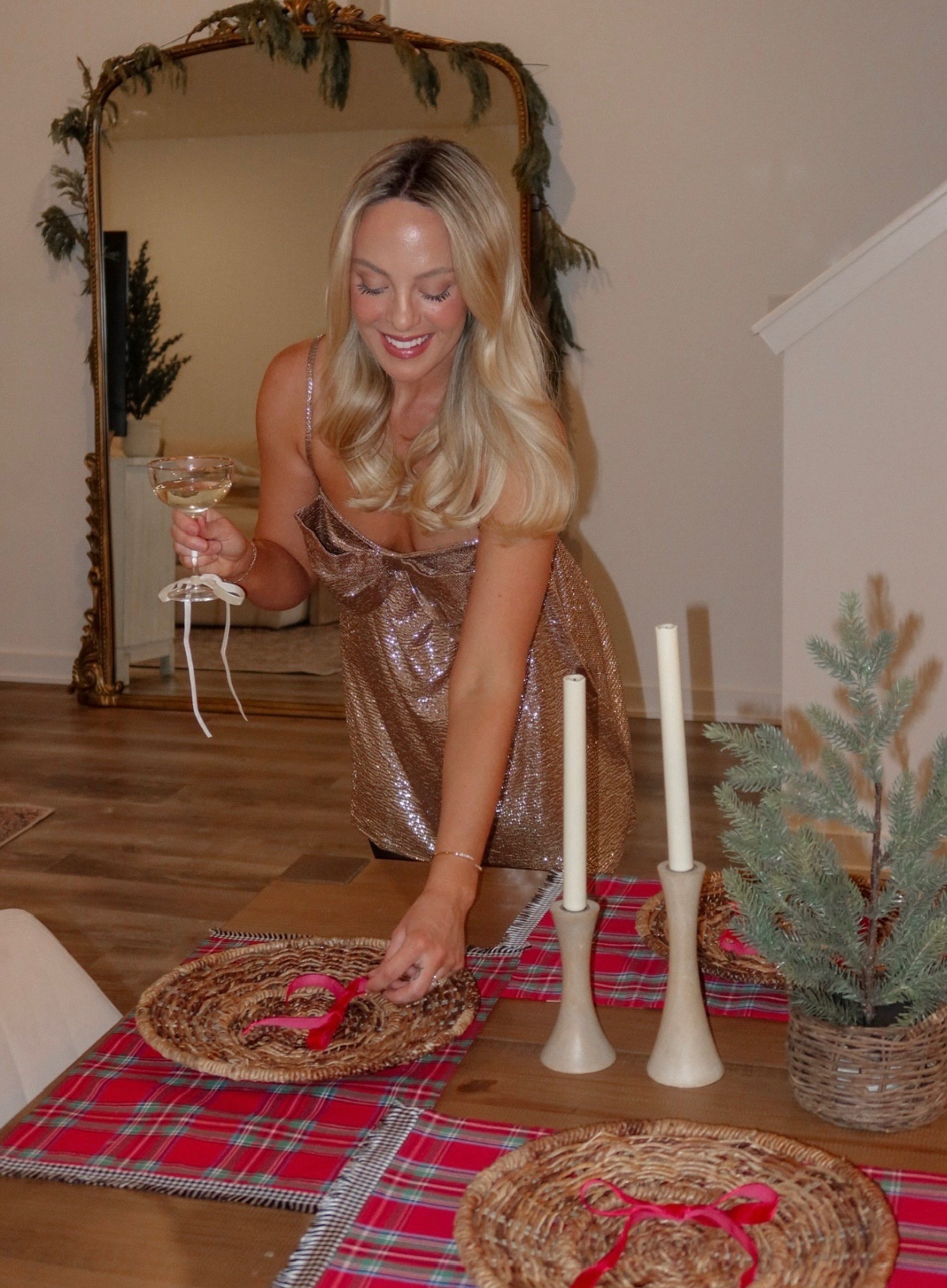 Holiday party inspo ❤️ my sparkly dress is back in stock! And I linked all of my Christmas table must haves 🎄

#LTKootd #LTKHome #LTKHoliday