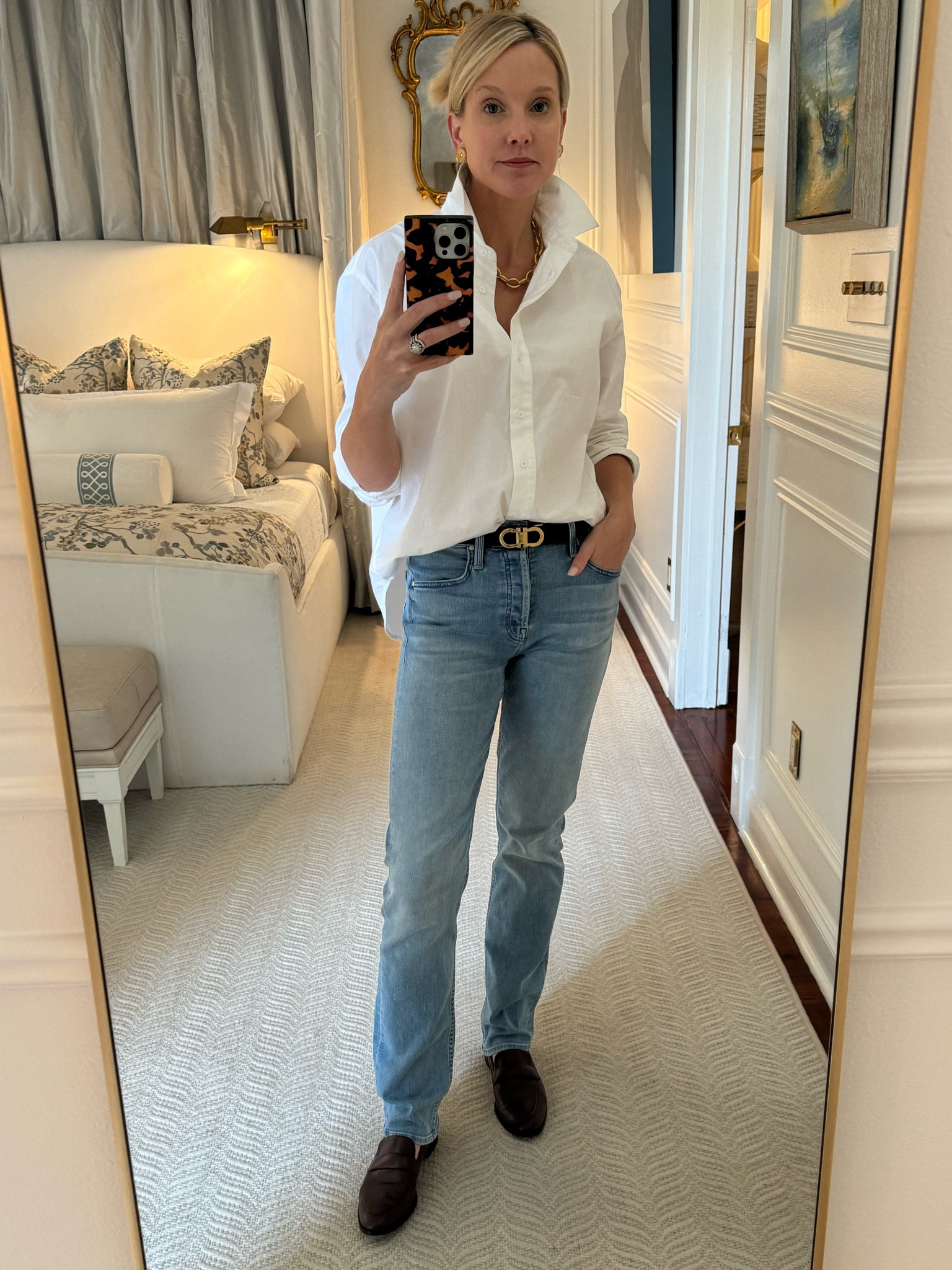 Casual and comfy WFH button up with my new favorite loafers for Fall 

Fall outfits
White button-up

#LTKStyleTip #LTKSeasonal