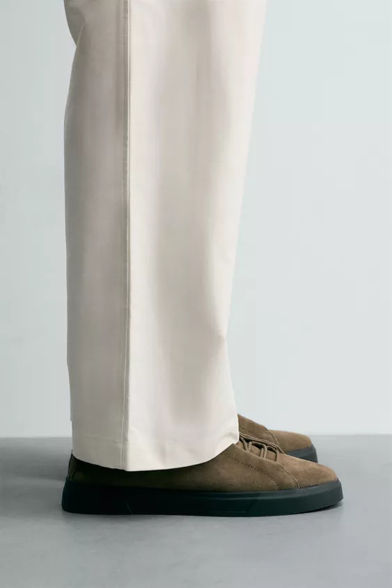 LEATHER SNEAKERS | Zara US