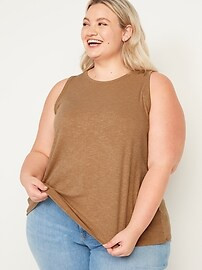 Luxe Rib-Knit Swing Tank Top for Women | Old Navy (US)