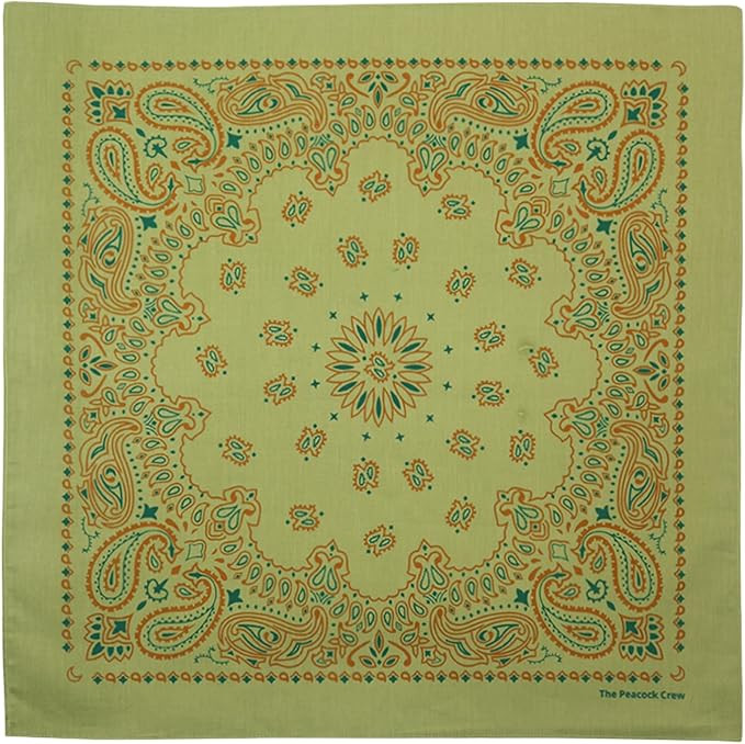 Premium Soft Cotton Designer Bandana for Men and Women 22x22 in | Amazon (US)