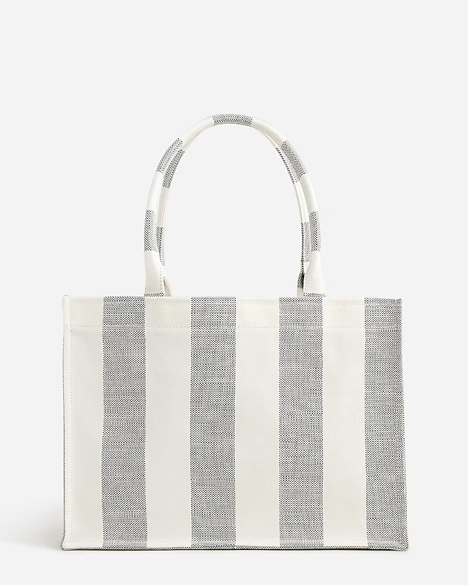 Marseille tote in woven fabric | J. Crew US