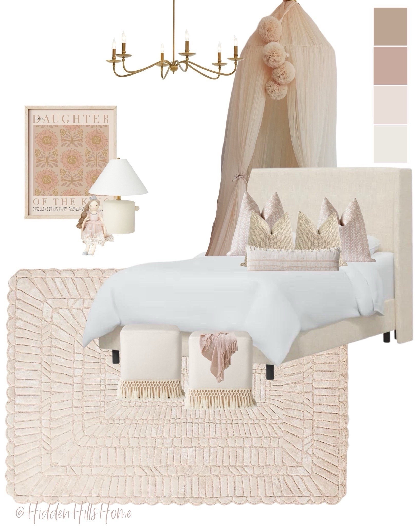 Modern transitional girls bedroom mood board, little girls bedroom, girls canopy for bed, pink girls room #girls 



#LTKHome #LTKSaleAlert #LTKKids