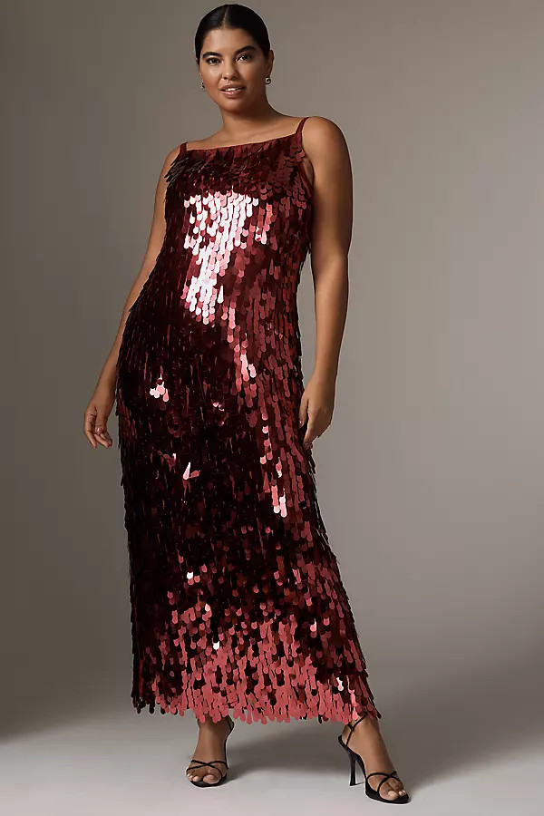 Hutch Sleeveless Sequin Maxi Dress | Anthropologie (US)