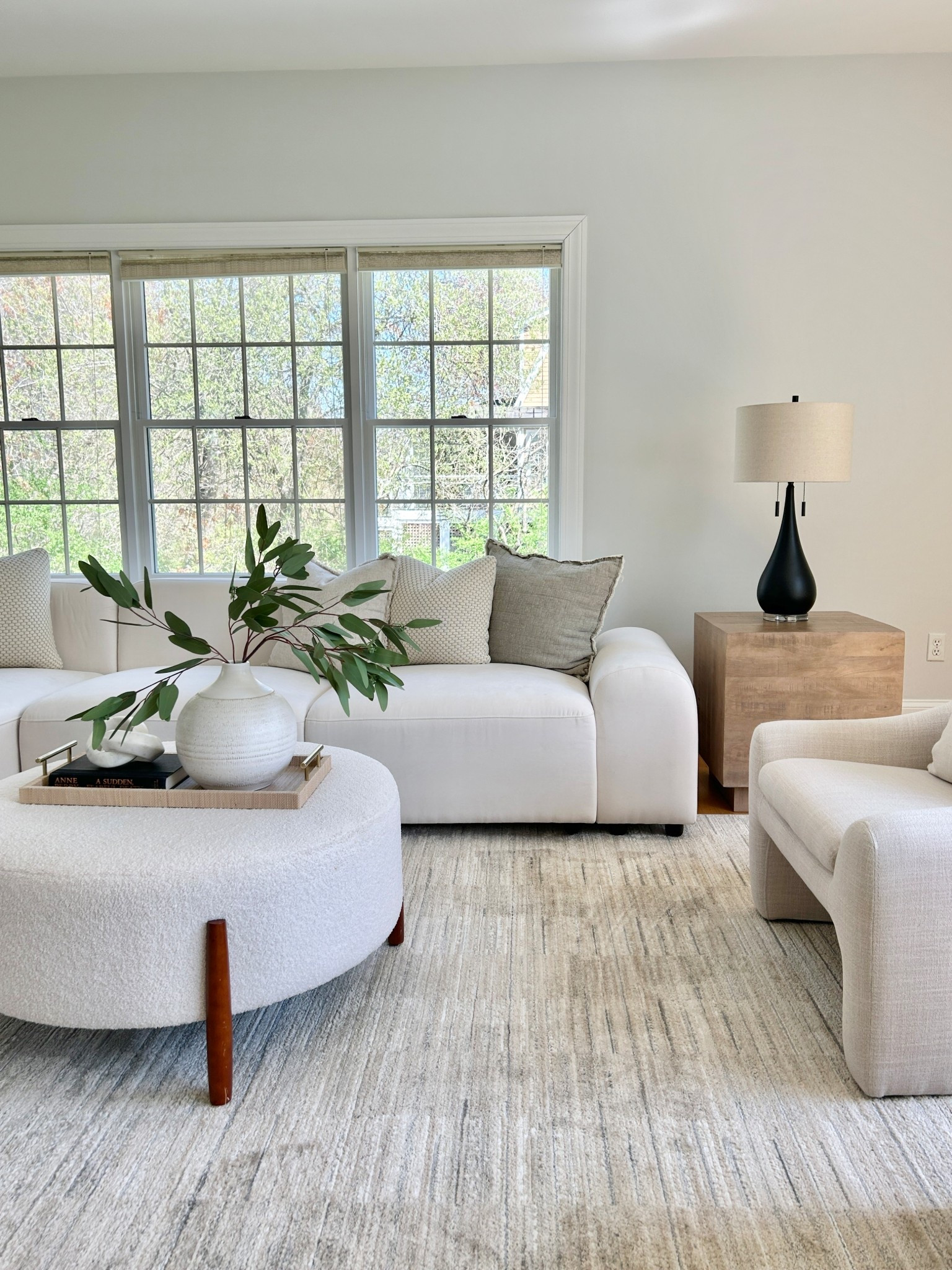 Family room neutral modern organic style.

#familyroom

#LTKHome