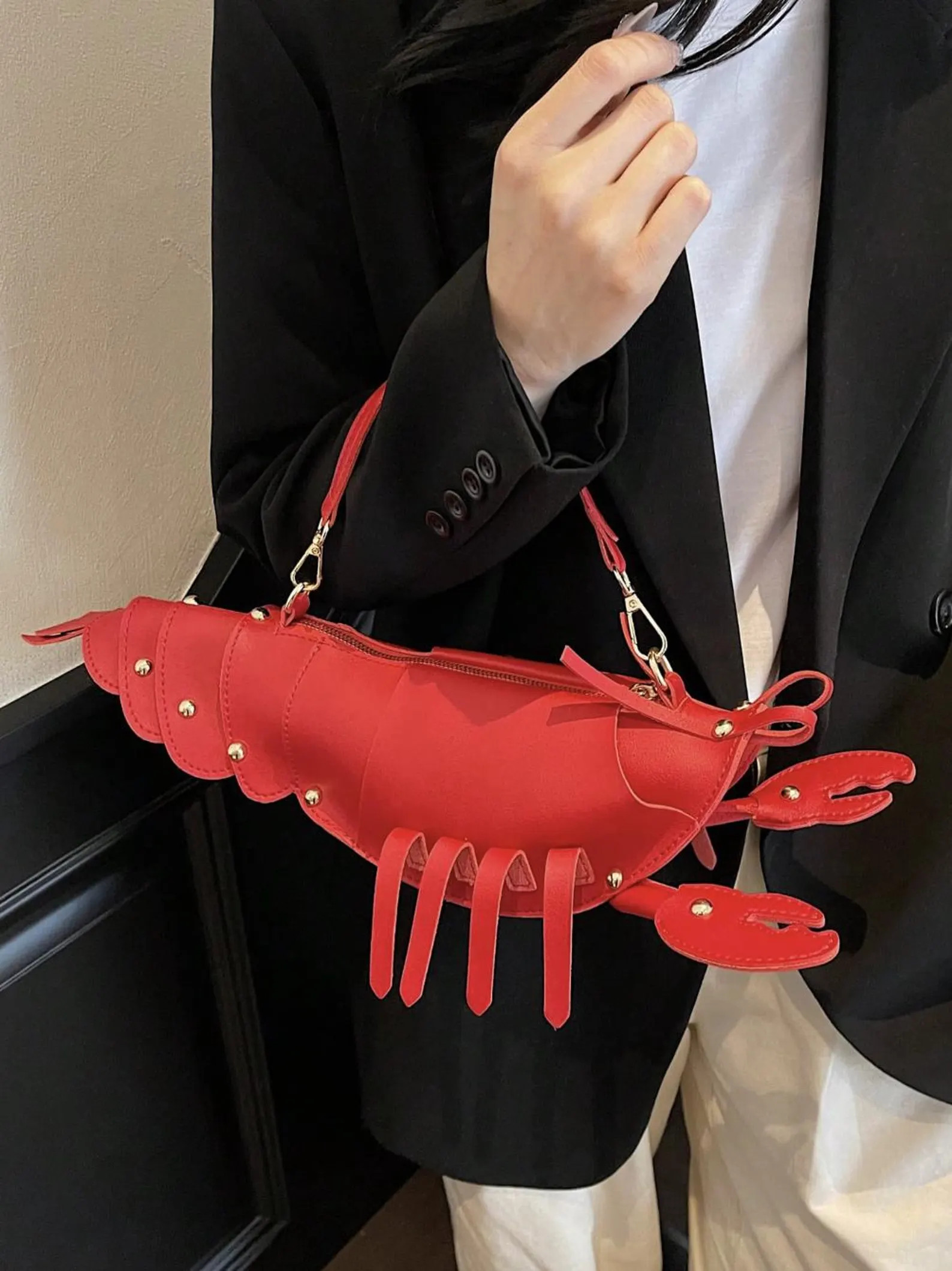 Lobster-Shaped Handbag, Unique Lobster Shoulder Bag, Red Lobster-Themed Bag | Etsy (Global)