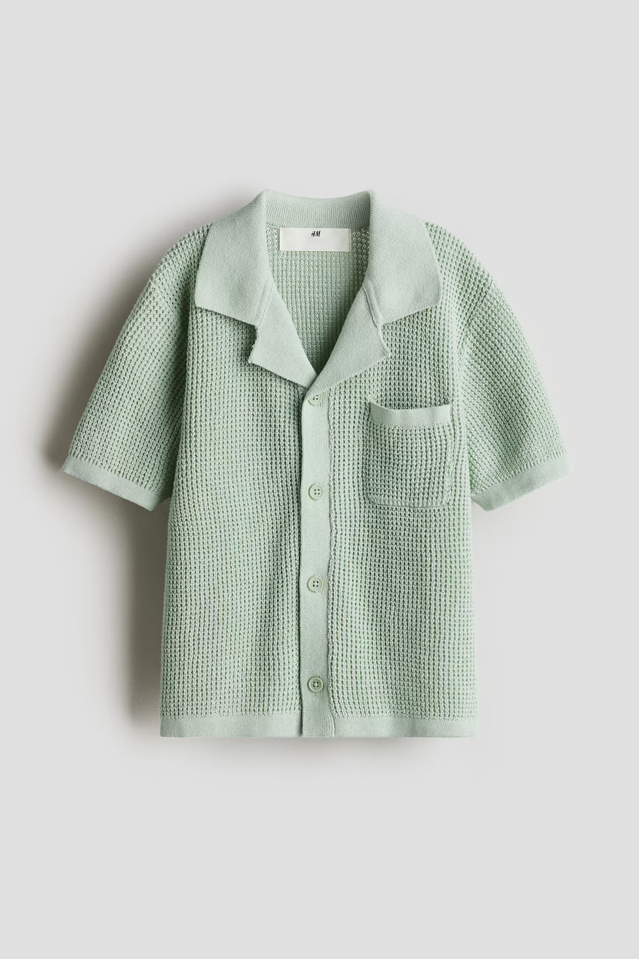 Knitted resort shirt | H&M (UK, MY, IN, SG, PH, TW, HK)