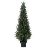 DR.Planzen Artificial Cedar Tree 4 ft Outdoor Artificial Topiary Cedar Plants Fake Tree UV Rated ... | Walmart (US)