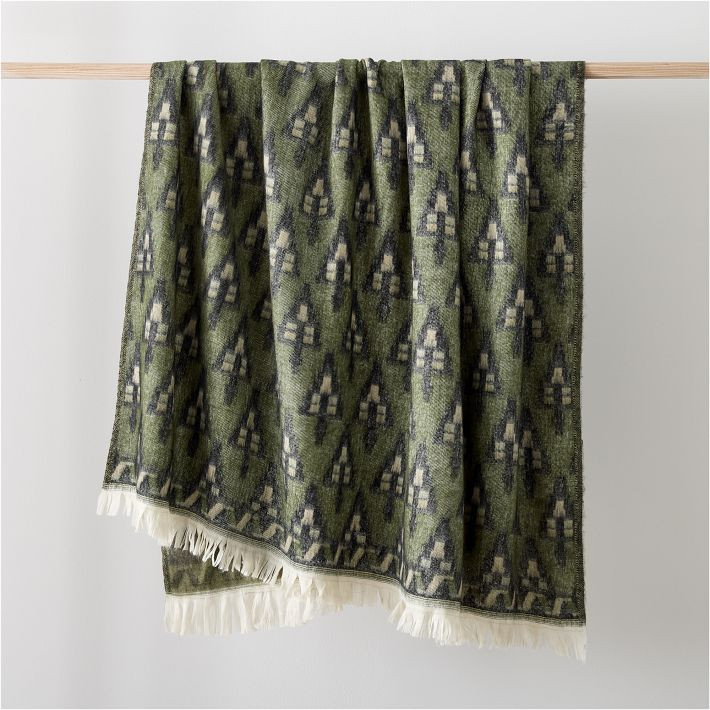 Brushed Woven Tree Throw | West Elm (US)