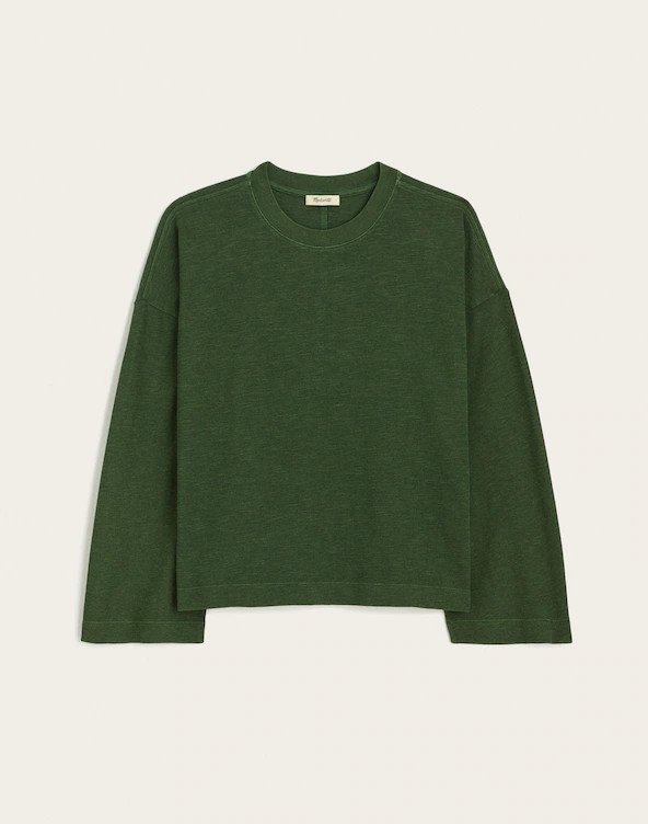 Easy Crewneck Long-Sleeve Tee in Sunday Slub | Madewell