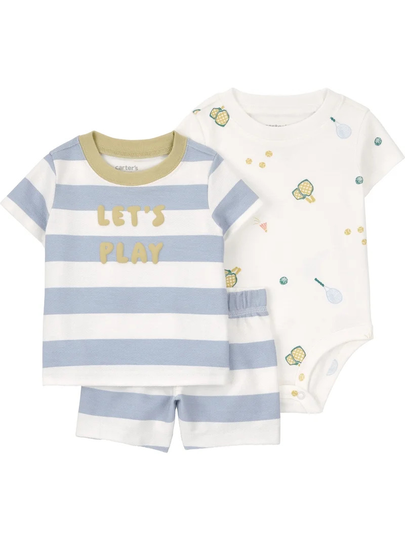 Carter's Child of Mine Baby Boy Outfit Set, 3-Piece, Sizes 0/3-24 Months | Walmart (US)