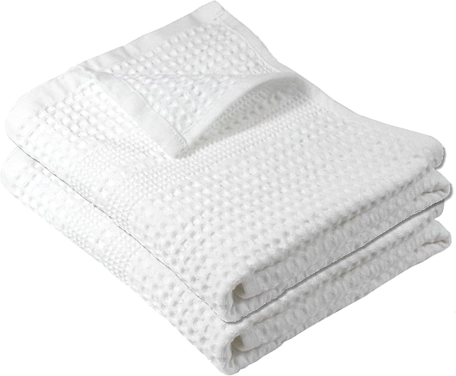 Gilden Tree Waffle Weave Hand Towels for Bathroom Quick Drying Lint Free Thin, 2 Pack, Classic St... | Amazon (CA)