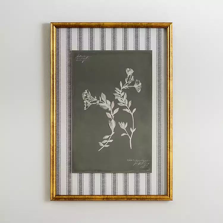 Botanical Stripes I Framed Art Print | Kirkland's Home