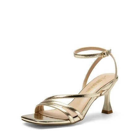 Dream Pairs Women s Square Toe Dress Heels For Wedding | Walmart (US)