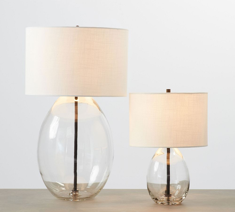 Bennett Recycled Glass Table Lamp (22"-33") | Pottery Barn (US)