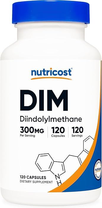 Nutricost DIM (Diindolylmethane) Plus BioPerine 300mg, 120 Vegetarian Capsules - Up to 4 Month Su... | Amazon (US)