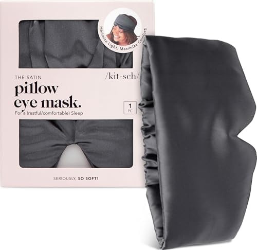 Kitsch Satin Sleep Mask - Eye Masks for Sleep, Softer Than Silk Satin Sleeping Mask Blindfold and... | Amazon (US)