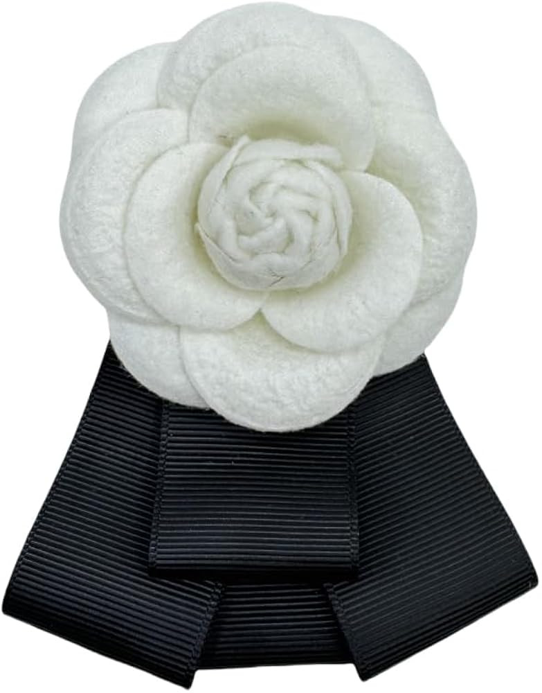 Elegant Bow Camellia Brooch Retro Small Fragrant Breeze Camellia Brooch Lapel Pins Bow Brooch Hai... | Amazon (US)