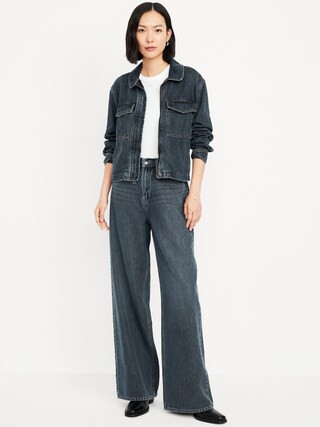 High-Waisted Baggy Wide-Leg Jeans | Old Navy (US)