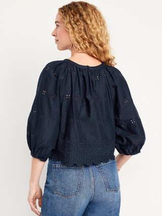 Perforated Cropped Top | Old Navy | Old Navy (US)