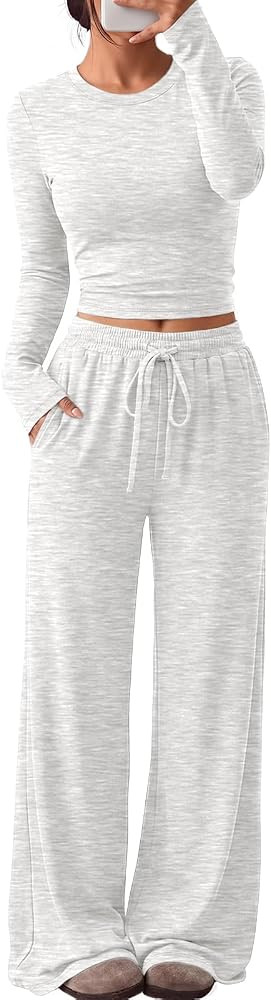 Trendy Queen Women's 2 Piece 2026 Fall Fashion Lounge Set with Pockets | Amazon (US)