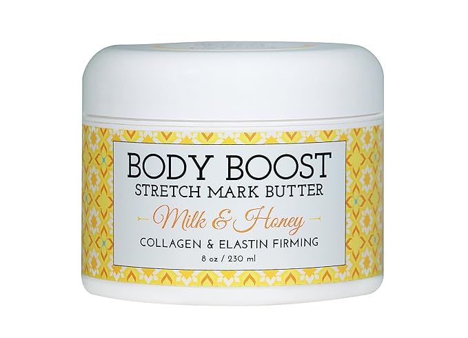 Body Boost Milk & Honey Stretch Mark Butter 8 oz.-Treat Stretch Marks and Scars- Pregnancy and Nu... | Amazon (US)