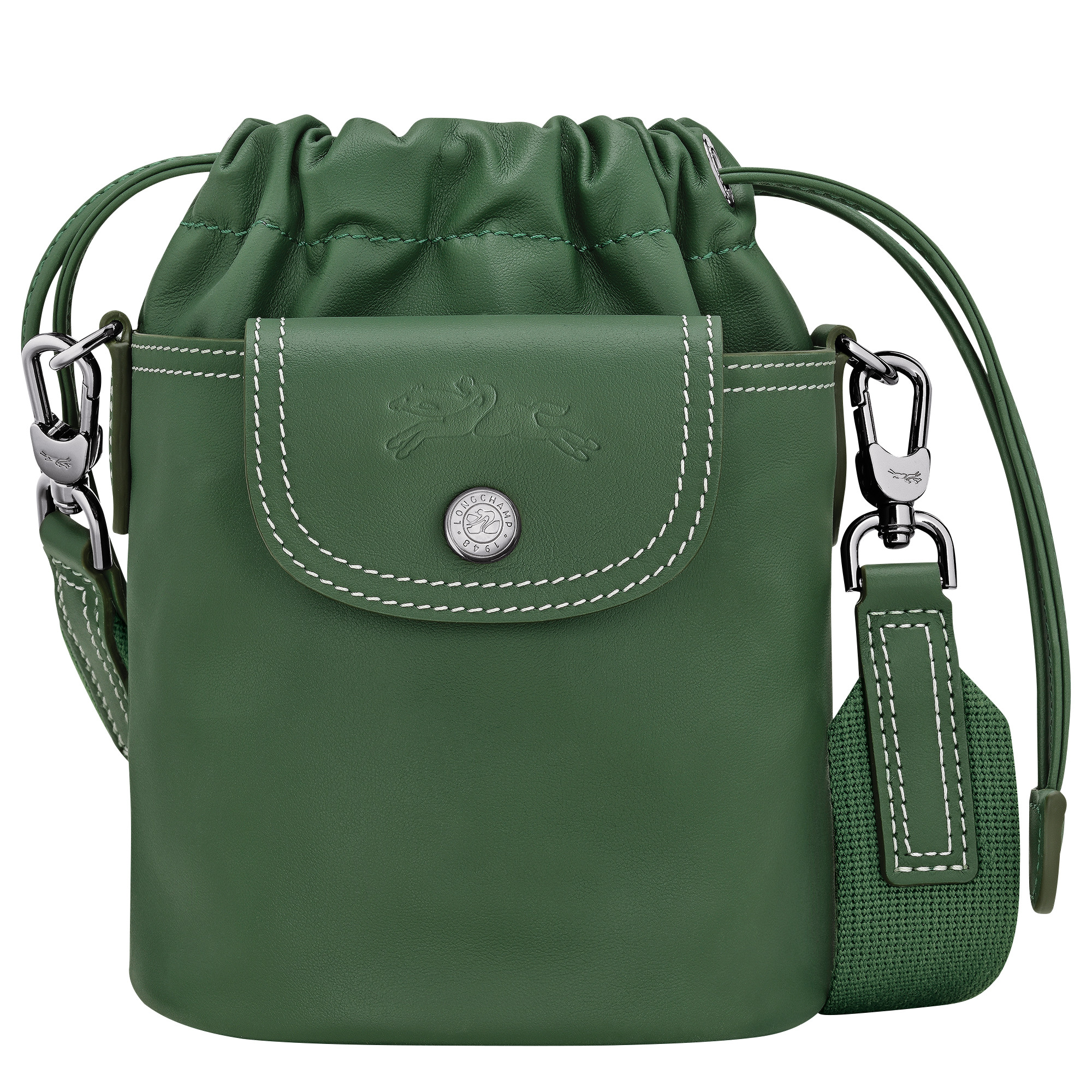Le Pliage Xtra XS Bucket bag British Green - Leather | Longchamp GB | Longchamp
