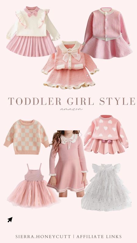 Amazon, toddler girl style, sweater dress, heart, checkered, tulle, feminine 

#LTKbaby #LTKkids #LTKSeasonal